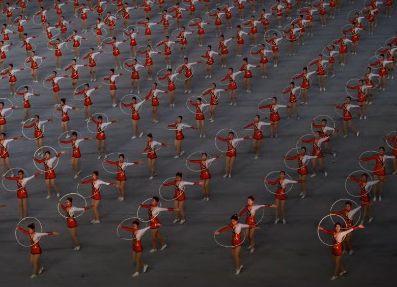 Triều Tiên hồi sinh màn đồng diễn khổng lồ mừng Quốc khánh