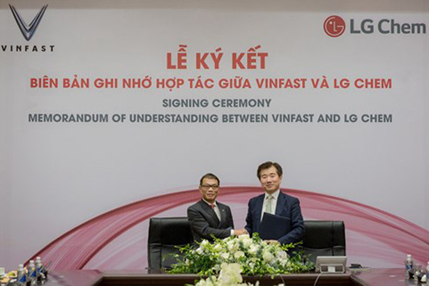 VinFast hợp tác với LG sản xuất pin cho xe điện ảnh 1 VinFast hợp tác với LG sản xuất pin cho xe điện