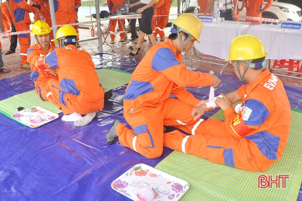 Phân xưởng Thí nghiệm điện vô địch Hội thi An toàn vệ sinh viên giỏi 2018