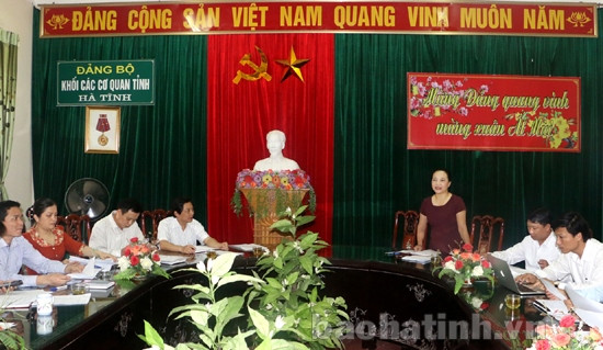 Tổ chức đại hội các cấp Đảng bộ Khối các cơ quan tỉnh đảm bảo chất lượng, tiến độ ảnh 1