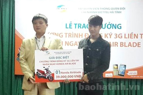 Đăng ký 3G, trúng Honda Air Blade ảnh 1
