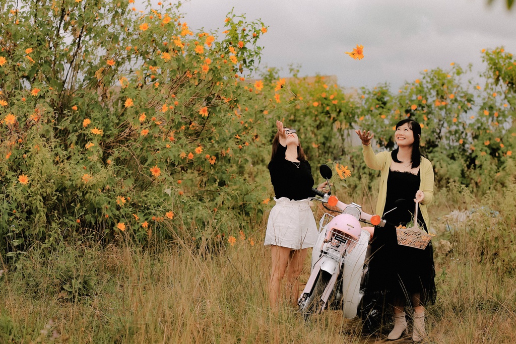 Giới trẻ check-in mùa hoa dã quỳ ở Đà Lạt