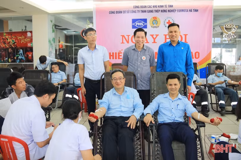 Hơn 200 đoàn viên Công ty Formosa Hà Tĩnh tham gia hiến máu nhân đạo