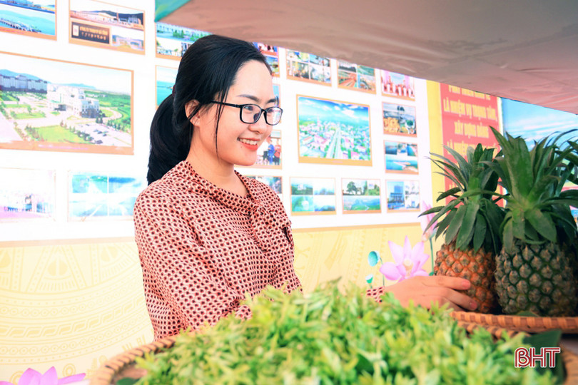 Trưng bày sản phẩm nông nghiệp tiêu biểu chào mừng Đại hội Đảng bộ TX Kỳ Anh 