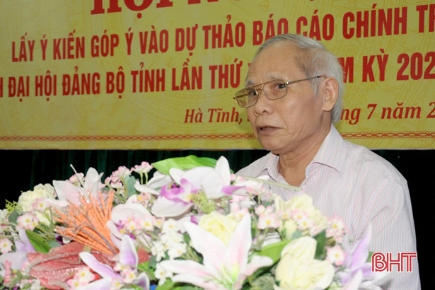 Mặt trận Tổ quốc Hà Tĩnh lấy ý kiến góp ý Dự thảo Báo cáo chính trị trình Đại hội Đảng bộ tỉnh