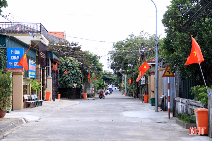 Thị xã Kỳ Anh rực rỡ cờ hoa chào mừng đại hội Đảng