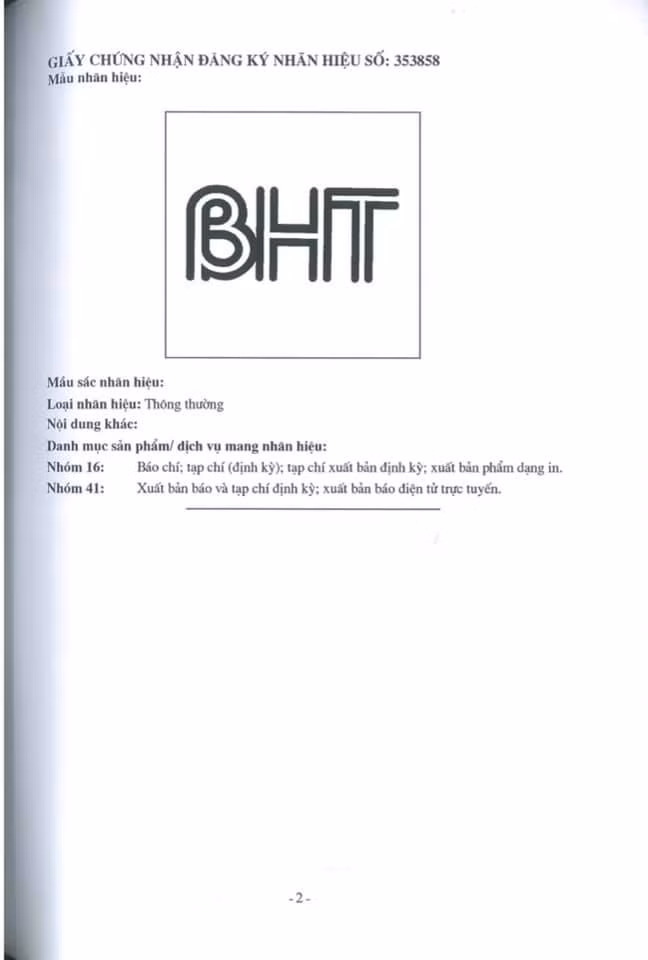 Logo Báo Hà Tĩnh được Cục Sở hữu trí tuệ cấp chứng nhận đăng ký nhãn hiệu