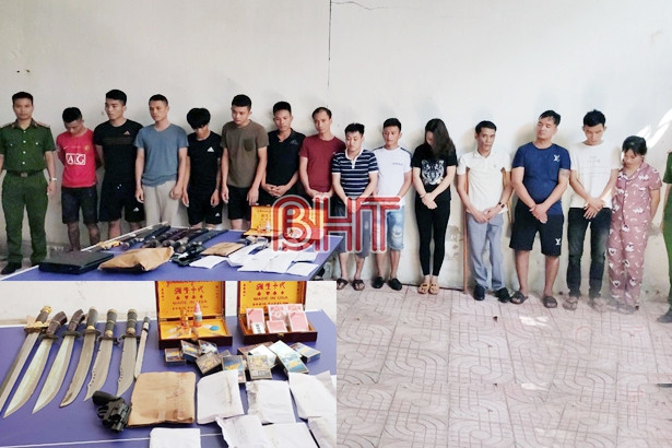 Công an thành phố Hà Tĩnh triệt phá đường dây lô đề, bắt giữ 11 đối tượng