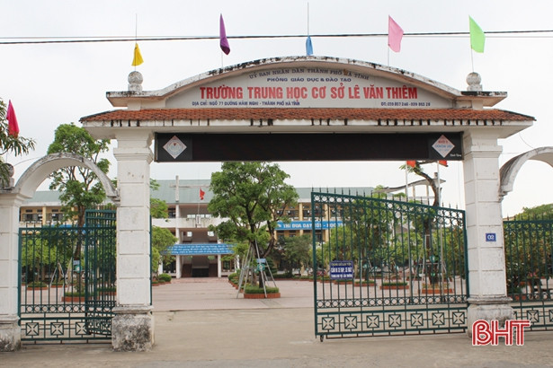 Tỷ lệ “chọi” vào THCS Lê Văn Thiêm cao hơn nhiều so với THPT Chuyên Hà Tĩnh