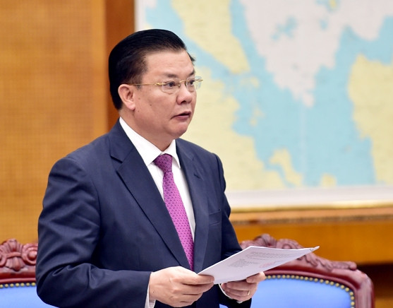 Bộ trưởng Tài chính Đinh Tiến Dũng. khong chuyen no tu doanh nghiep sang chinh phu