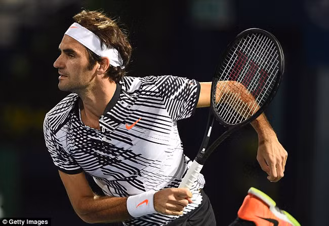vong 1 dubai championships roger federer nhe nhang di tiep