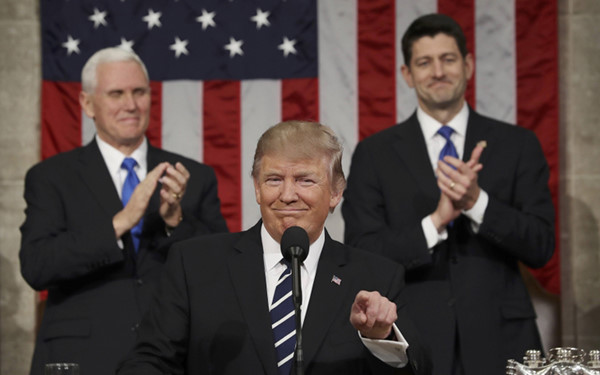 the gioi ngay qua tong thong my donald trump lan dau phat bieu truoc quoc hoi