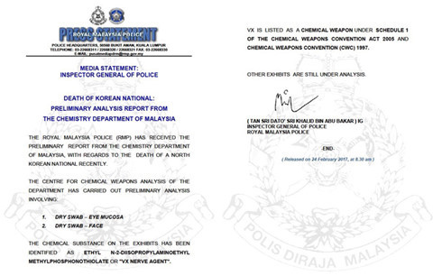 the gioi ngay qua malaysia xac dinh chat hoa hoc giet cong dan trieu tien kim chol