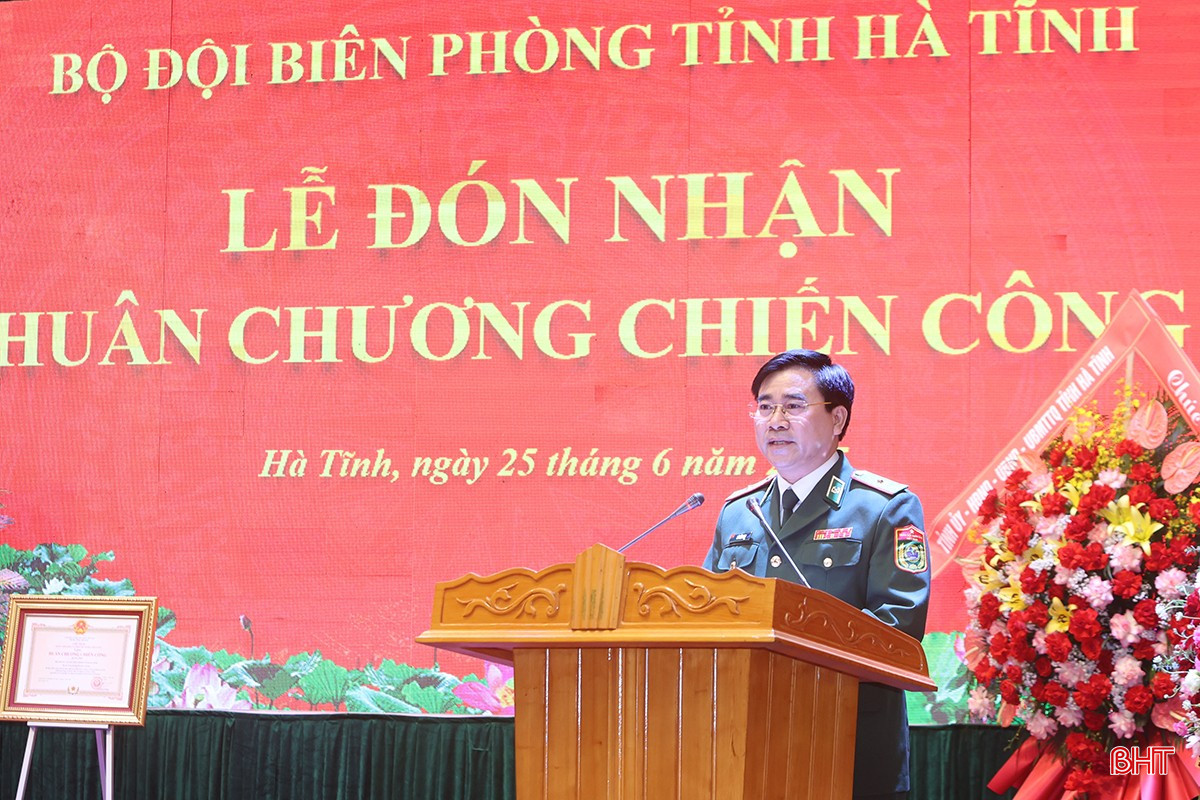 Đồng chí Võ Tiến Nghị - Phó Tư lệnh Bộ đội Biên phòng phát biểu tại buổi lễ. bqbht_br_aimg-8985.jpg