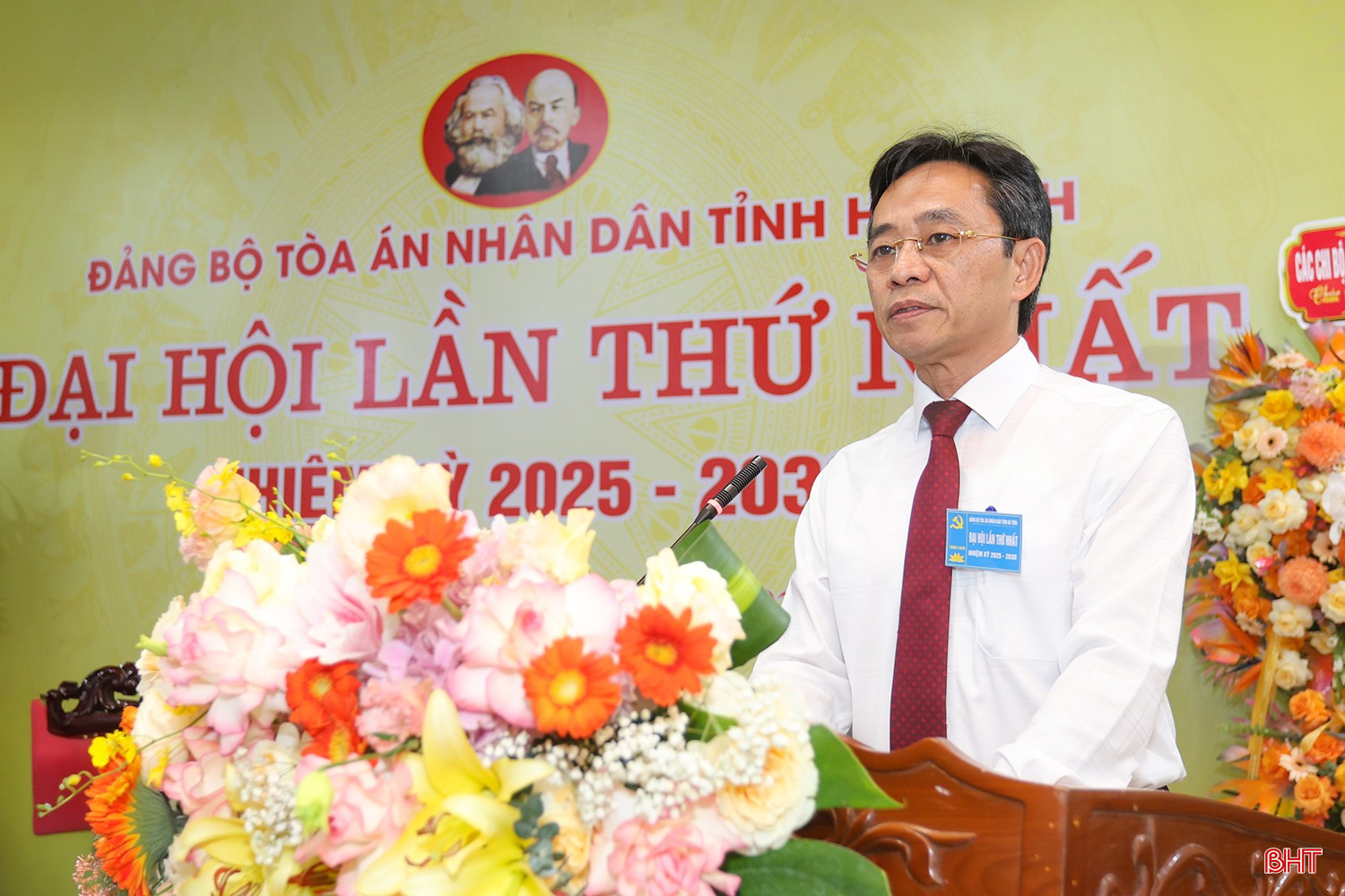 Phó Bí thư Thường trực Tỉnh ủy Trần Thế Dũng phát biểu chỉ đạo đại hội. bqbht_br_aimg-0751.jpg