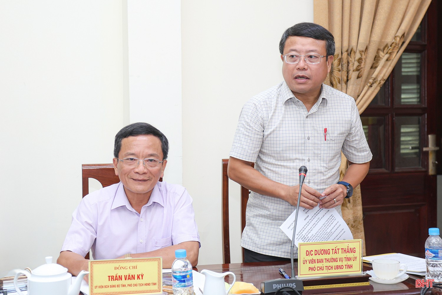 Phó Chủ tịch UBND tỉnh Dương Tất Thắng cho ý kiến vào một số nội dung triển khai trong thời gian tới. bqbht_br_aimg-0484.jpg
