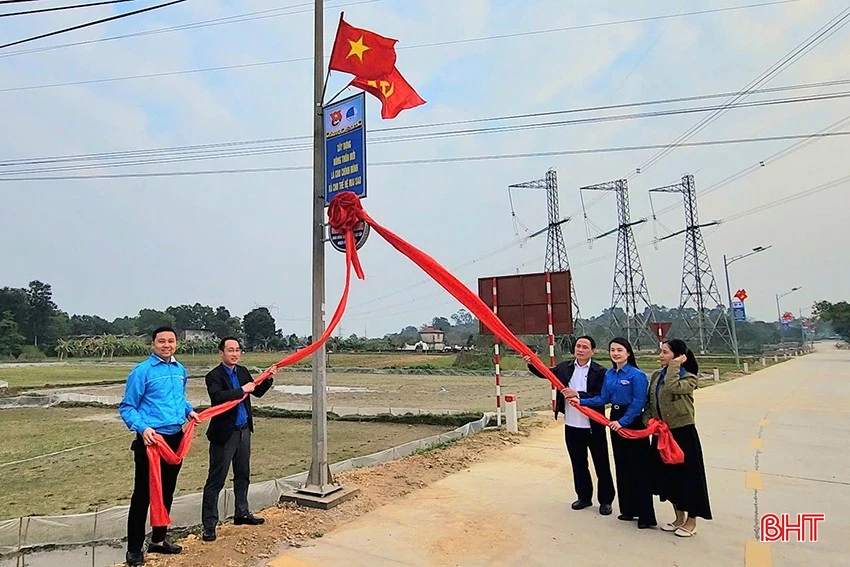 Huyện đoàn Đức Thọ khánh thành công trình thanh niên cấp huyện.