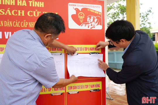 Hà Tĩnh hoàn thành hội nghị lấy ý kiến cử tri nơi cư trú đối với người ứng cử