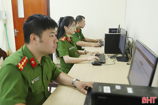 Công an Hà Tĩnh chủ động cập nhật địa giới hành chính trên CSDL quốc gia về dân cư từ 1/7