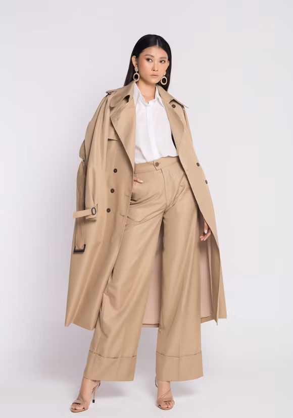 Áo choàng màu trung tính đón thu