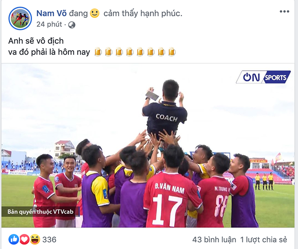 Hồng Lĩnh Hà Tĩnh thăng hạng V.League, cộng đồng mạng “dậy sóng”