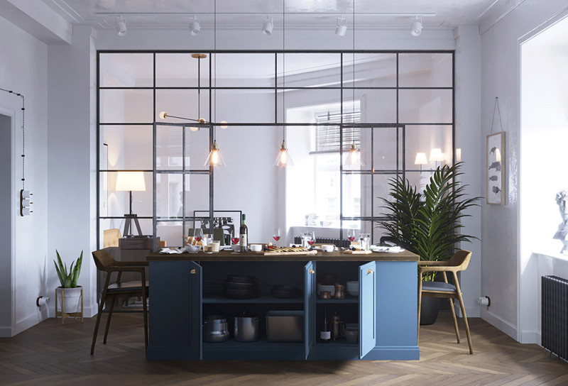 Thiết kế nhà ở mang phong cách hiện đại với cách bài trí độc đáo