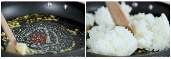 Bữa sáng nhanh gọn với cơm chiên tôm thơm lừng, người lớn trẻ nhỏ đều mê