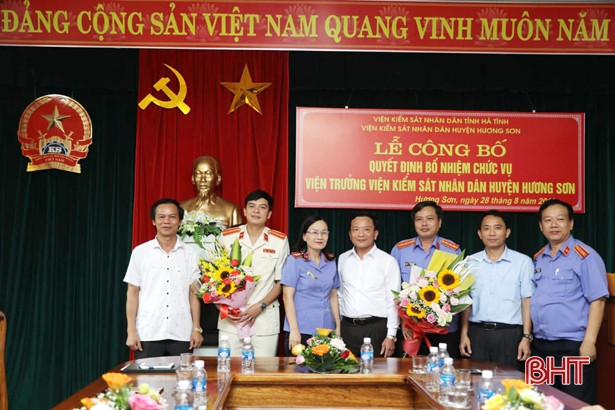 Viện Kiểm sát nhân dân huyện Hương Sơn có tân Viện trưởng
