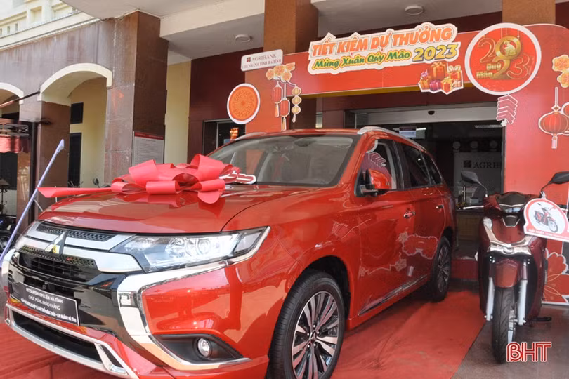 Agribank Chi nhánh tỉnh Hà Tĩnh xác định khách hàng trúng ôtô trị giá 800 triệu đồng