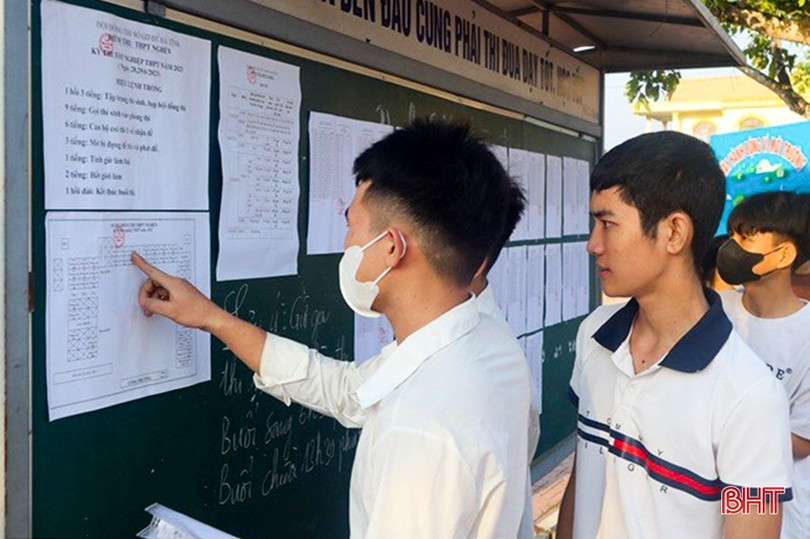 Thí sinh Hà Tĩnh thoải mái bước vào môn đầu tiên Kỳ thi tốt nghiệp THPT 2023