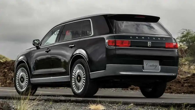 Ảnh phác họa thiết kế Toyota Century SUV 2024