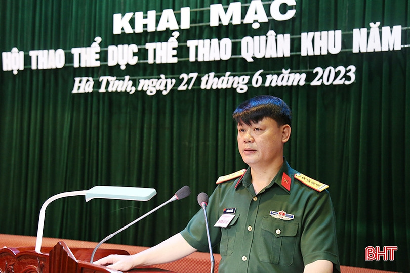 Hơn 300 VĐV tham gia Hội thao Thể dục thể thao Quân khu 4 tại Hà Tĩnh