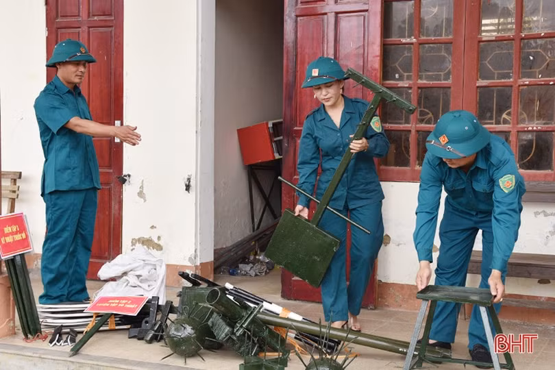 Hà Tĩnh chăm lo xây dựng đội ngũ cán bộ quân sự cốt cán cấp xã