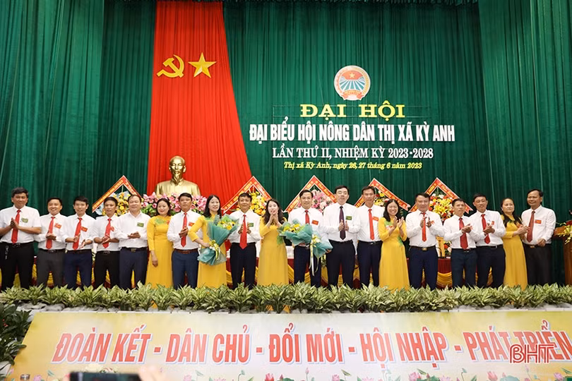 TX Kỳ Anh tổ chức thành công Đại hội Hội Nông dân nhiệm kỳ 2023 - 2028