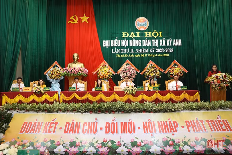 TX Kỳ Anh tổ chức thành công Đại hội Hội Nông dân nhiệm kỳ 2023 - 2028