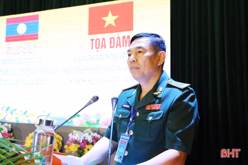 Sĩ quan trẻ biên phòng Việt - Lào tọa đàm về công tác bảo vệ biên giới