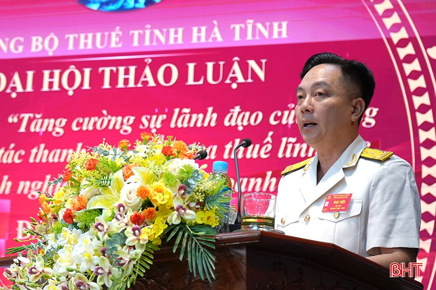 Đảng viên Lê Thanh Hải tham luận tại đại hội. bqbht_br_dsc02250-sao-chep.jpg