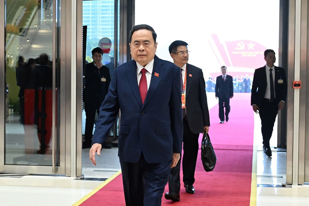 Đồng chí Trần Thanh Mẫn, Ủy viên Bộ Chính trị, Chủ tịch Quốc hội tham dự Đại hội.