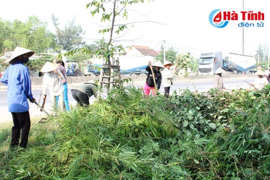 LĐLĐ Hà Tĩnh chung tay trong “Ngày thứ 7 cho nông thôn mới” ảnh 4