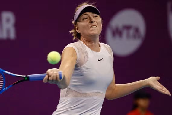 sharapova cay dang roi doha ngay vong dau
