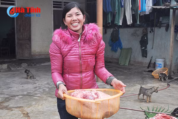 photo vui nhu dau thit lon an tet