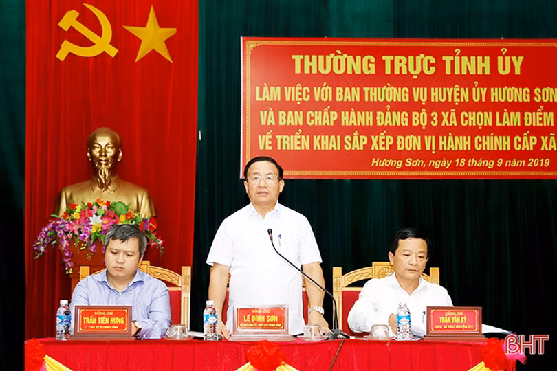 Sắp xếp đơn vị hành chính, tổ chức bộ máy cấp xã ở Hương Sơn phải làm đến đâu chắc đến đó