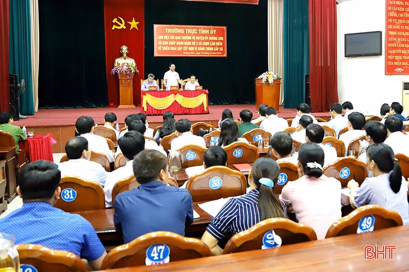 Sắp xếp đơn vị hành chính, tổ chức bộ máy cấp xã ở Hương Sơn phải làm đến đâu chắc đến đó