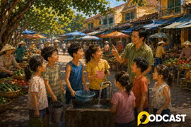 Podcast truyện ngắn: Vòi nước mát xóm chợ