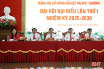 Bí thư Tỉnh ủy dự Đại hội Đảng bộ Sở NN&MT Hà Tĩnh nhiệm kỳ 2025 – 2030