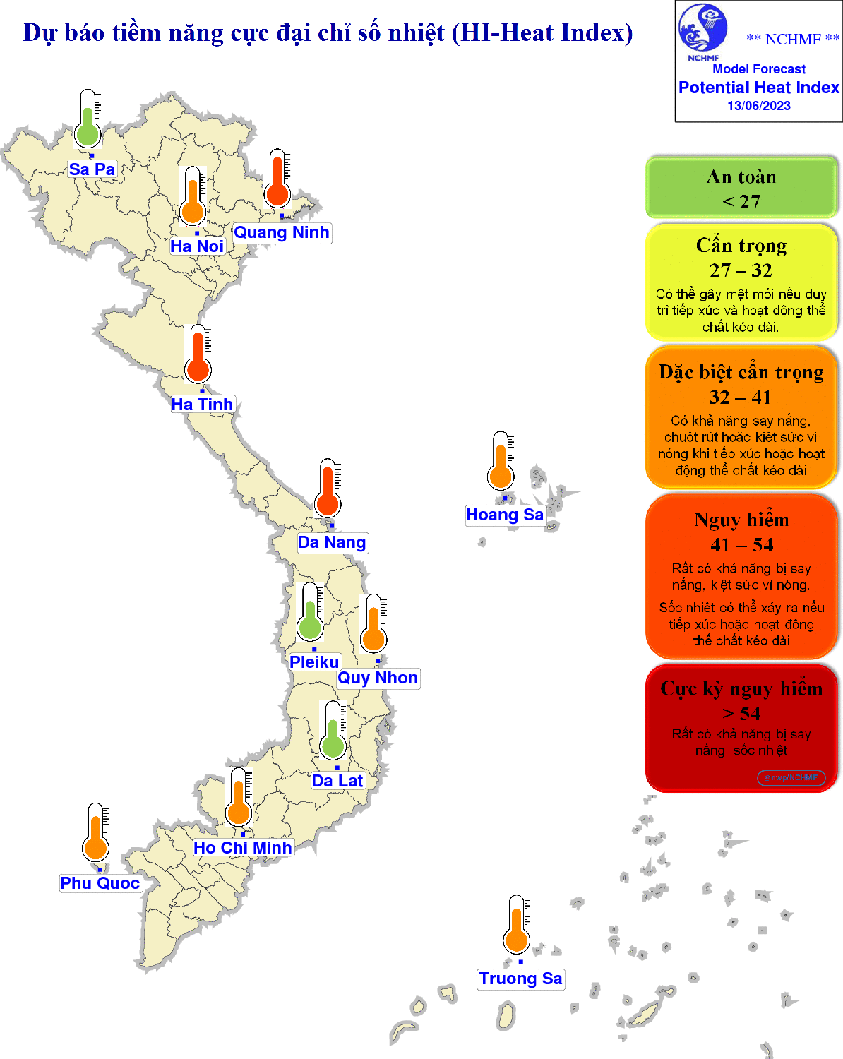 Hà Tĩnh có chỉ số UV cực đại ở mức nguy cơ gây hại cao