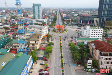 "Thay áo mới" cho tuyến giao thông huyết mạch ở đô thị trung tâm Hà Tĩnh