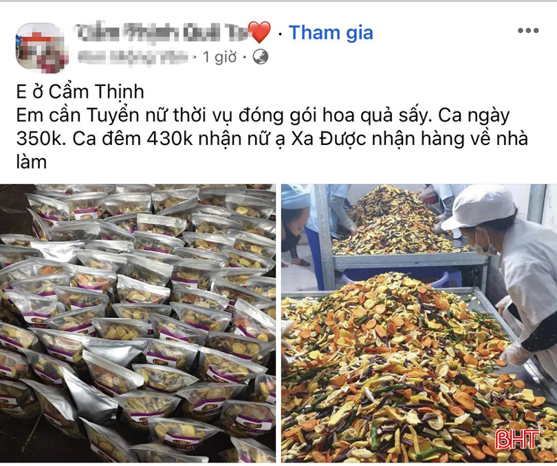 Những tin bài tuyển dụng "việc nhẹ, lương cao" xuất hiện tràn lan trên mạng xã hội trong thời gian gần đây. 000.jpg