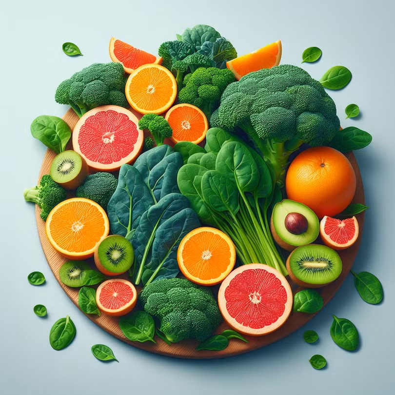 Trái cây, rau xanh tốt cho người bệnh suy tim. Ảnh minh họa.