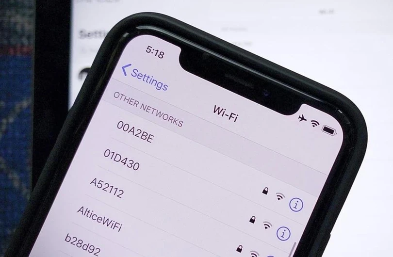Màn hình cài đặt Wi-Fi trên iPhone. Ảnh: iOS Gadget Hacks.
